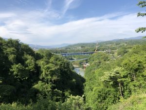 天龍峡大橋（仮名）が建設中です